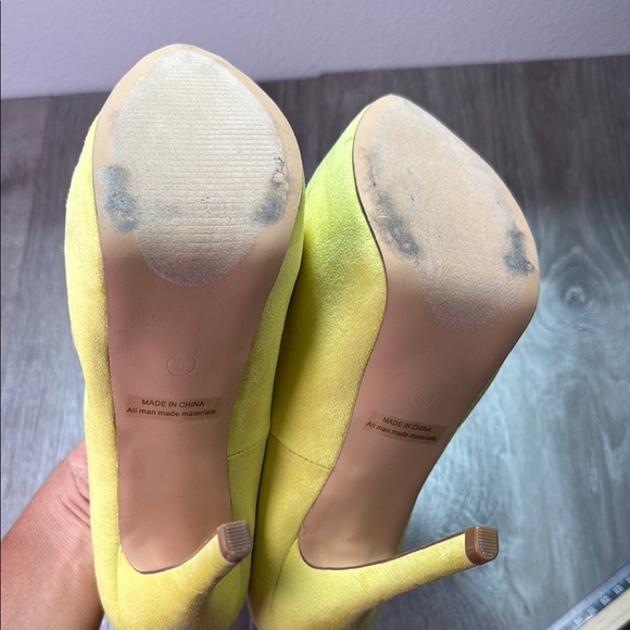 Dream Pairs Yellow High Heels Stiletto - Picture 5 of 6